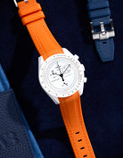 Curved Premium Rubber Strap - Orange - Wristbuddys