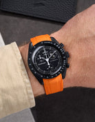 Curved Premium Rubber Strap - Orange - Wristbuddys