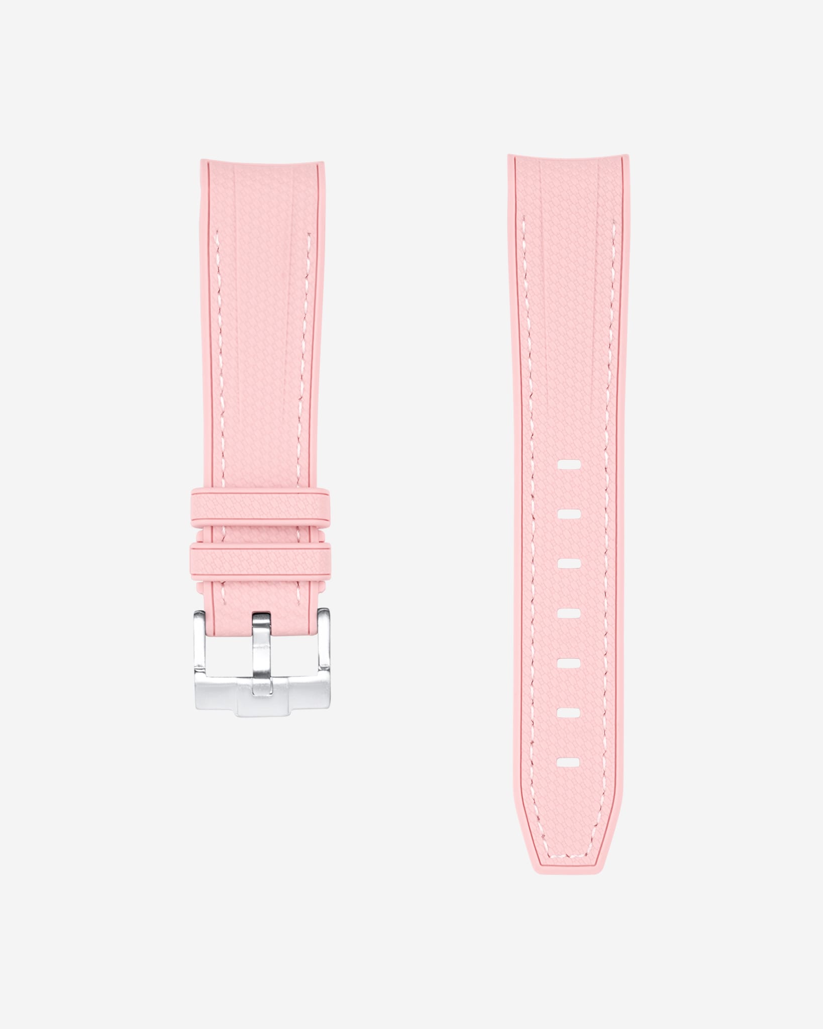 Curved Premium Rubber Strap - Pink - Wristbuddys