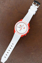 Curved Rubber Strap - White - Wristbuddys