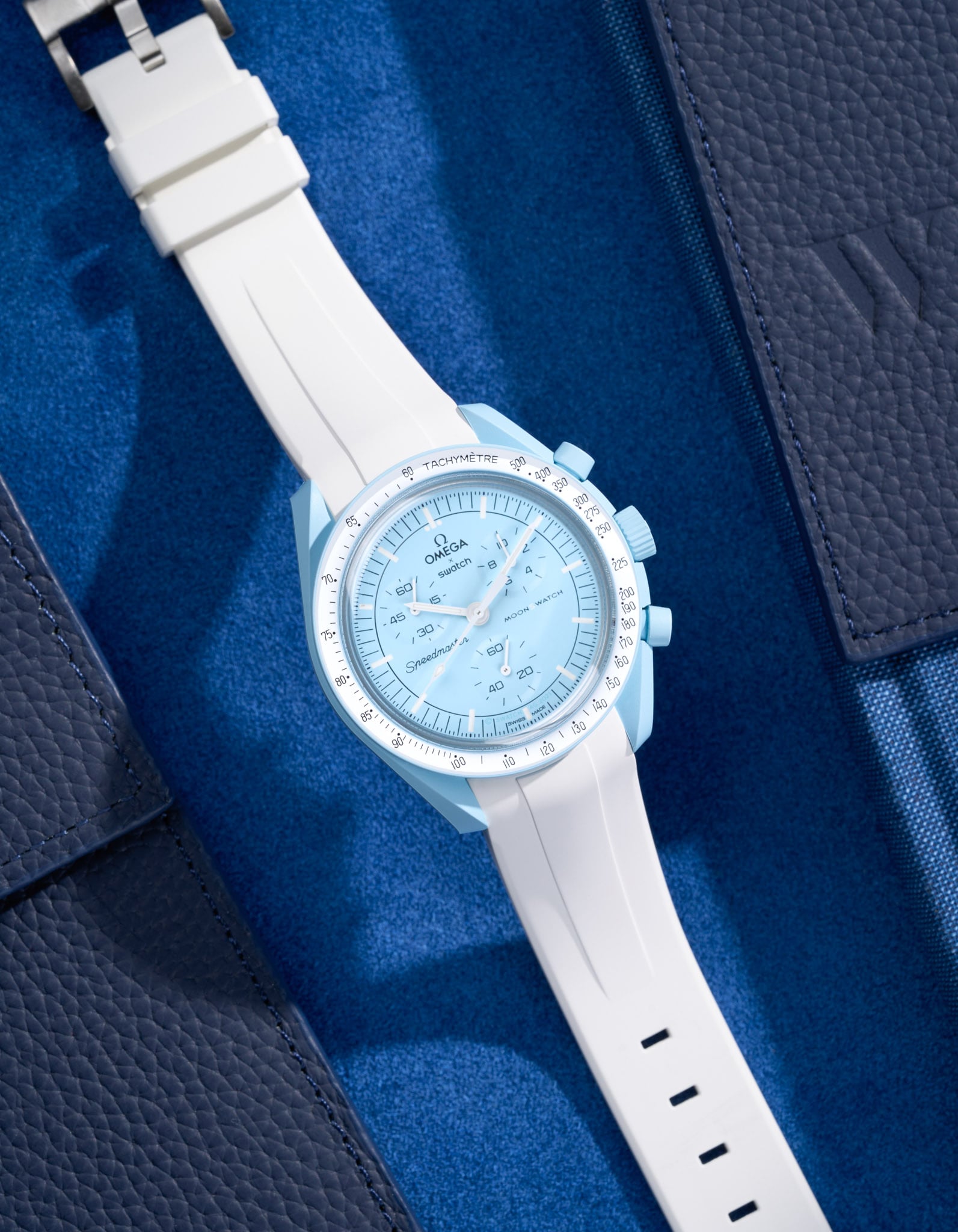 K*5様 MOONSWATCH MISSION TO URANUS 社外ラバー付 Rubber Watch Strap for Omega X Swatch MoonSwatch Mission to