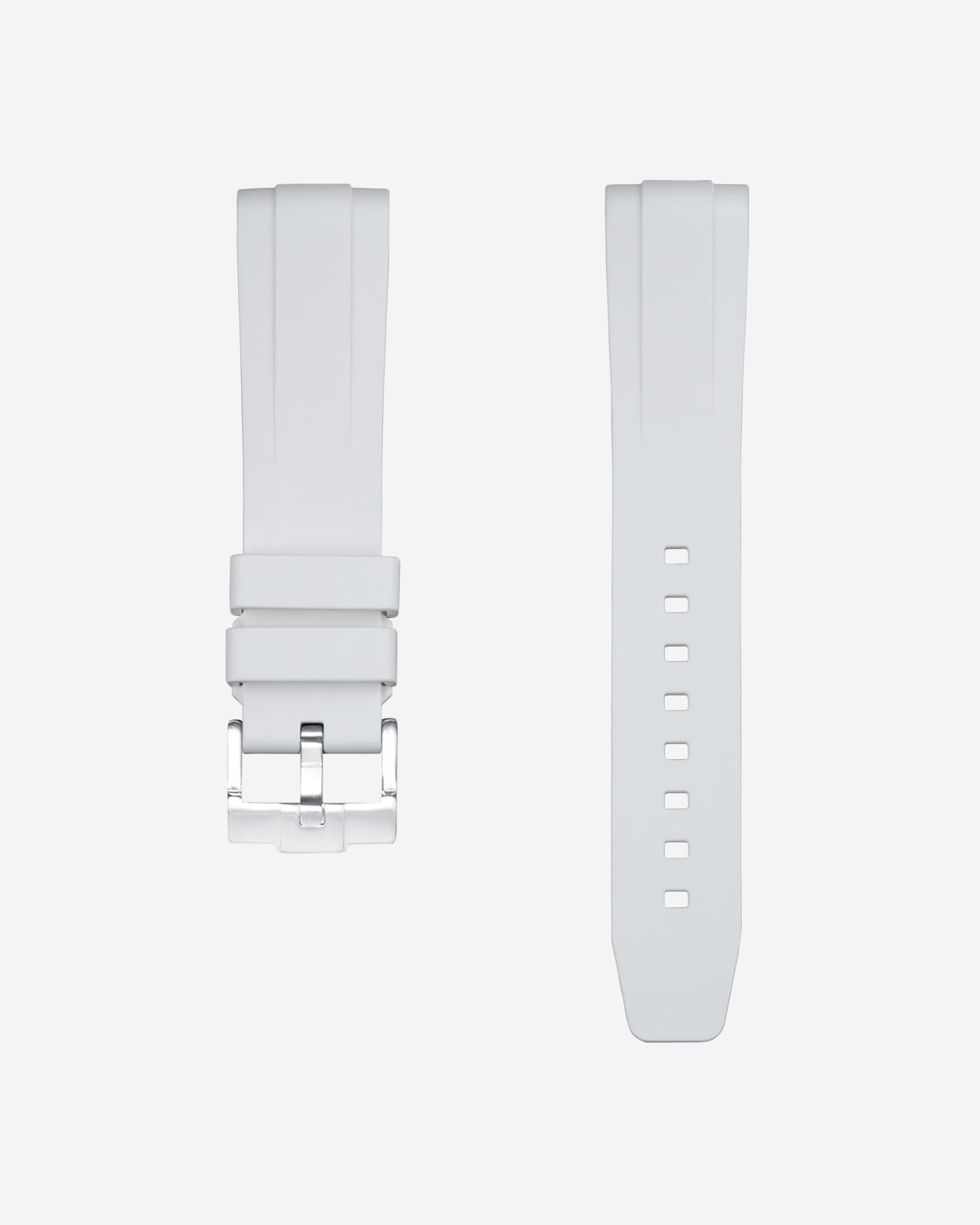 White FKM Rubber Strap for Omega Seamaster 300 Diver Wristbuddys