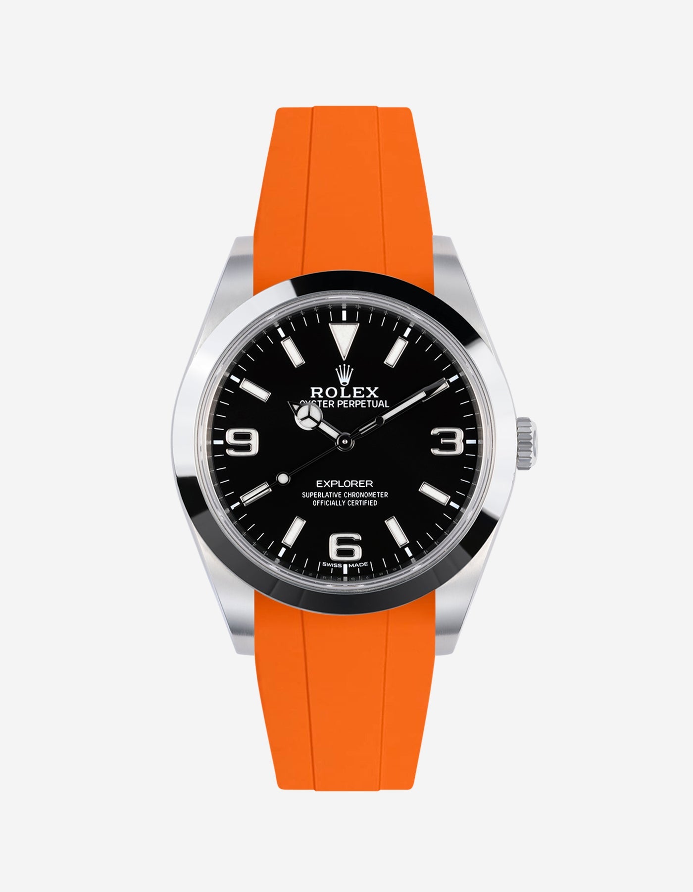 FKM Rubber Watch Strap for Rolex Explorer 214270 Exclusive