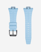 FKM Rubber Strap For Tissot PRX - Ice Blue - Wristbuddys