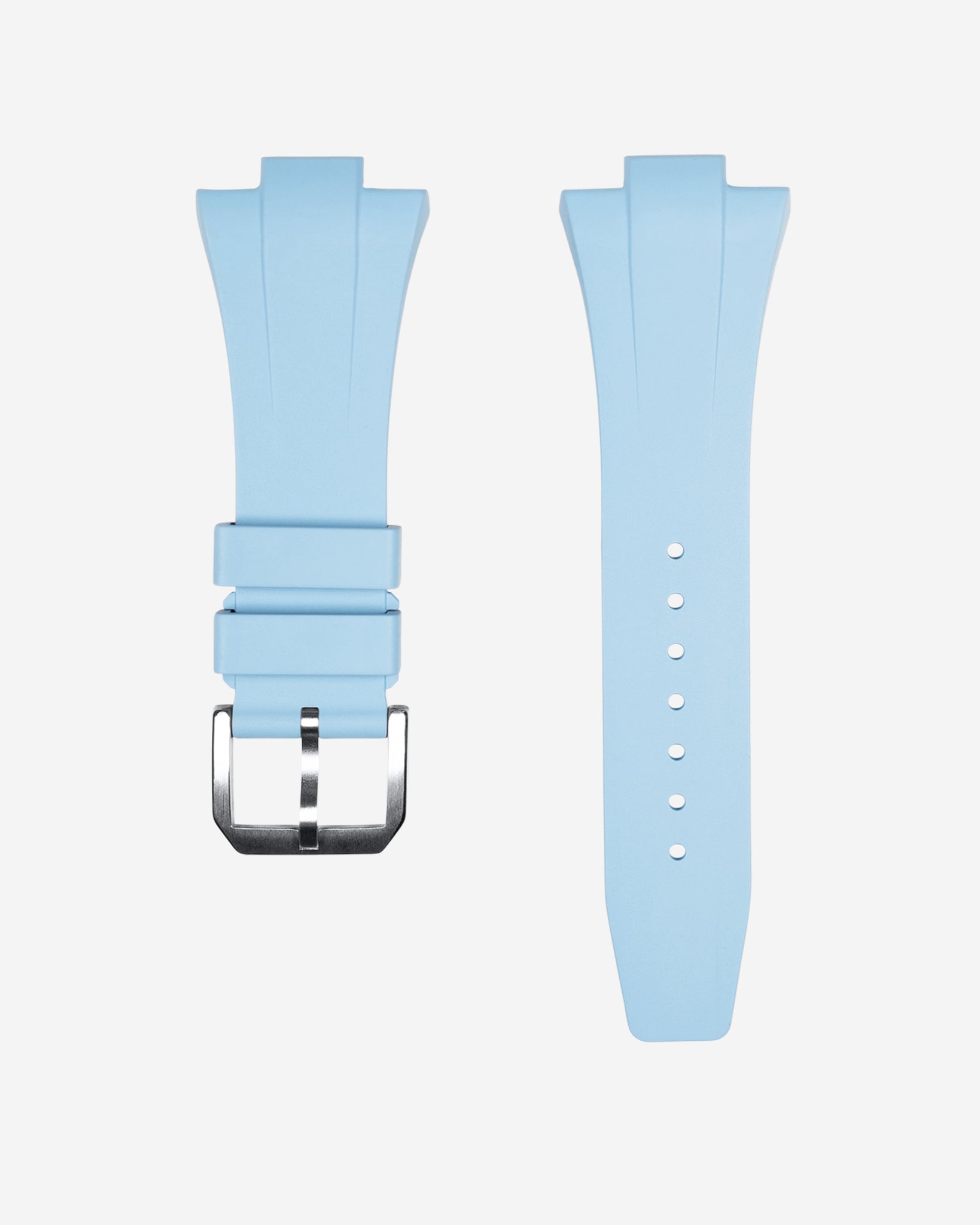 FKM Rubber Strap For Tissot PRX - Ice Blue - Wristbuddys