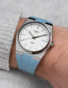 FKM Rubber Strap For Tissot PRX - Ice Blue - Wristbuddys