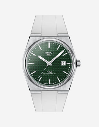 tissot prx straps powermatic 80 rubber perfect fit straps for tissot prx replacement Bracelet alternatives Aftermarket bands Custom straps Wristband choices Rubber band collection upgrades High-quality bands Watch accessories Strap Watchband 40mm T137.407.11.051.00 automatic green grun grön best watch under 1000 USD