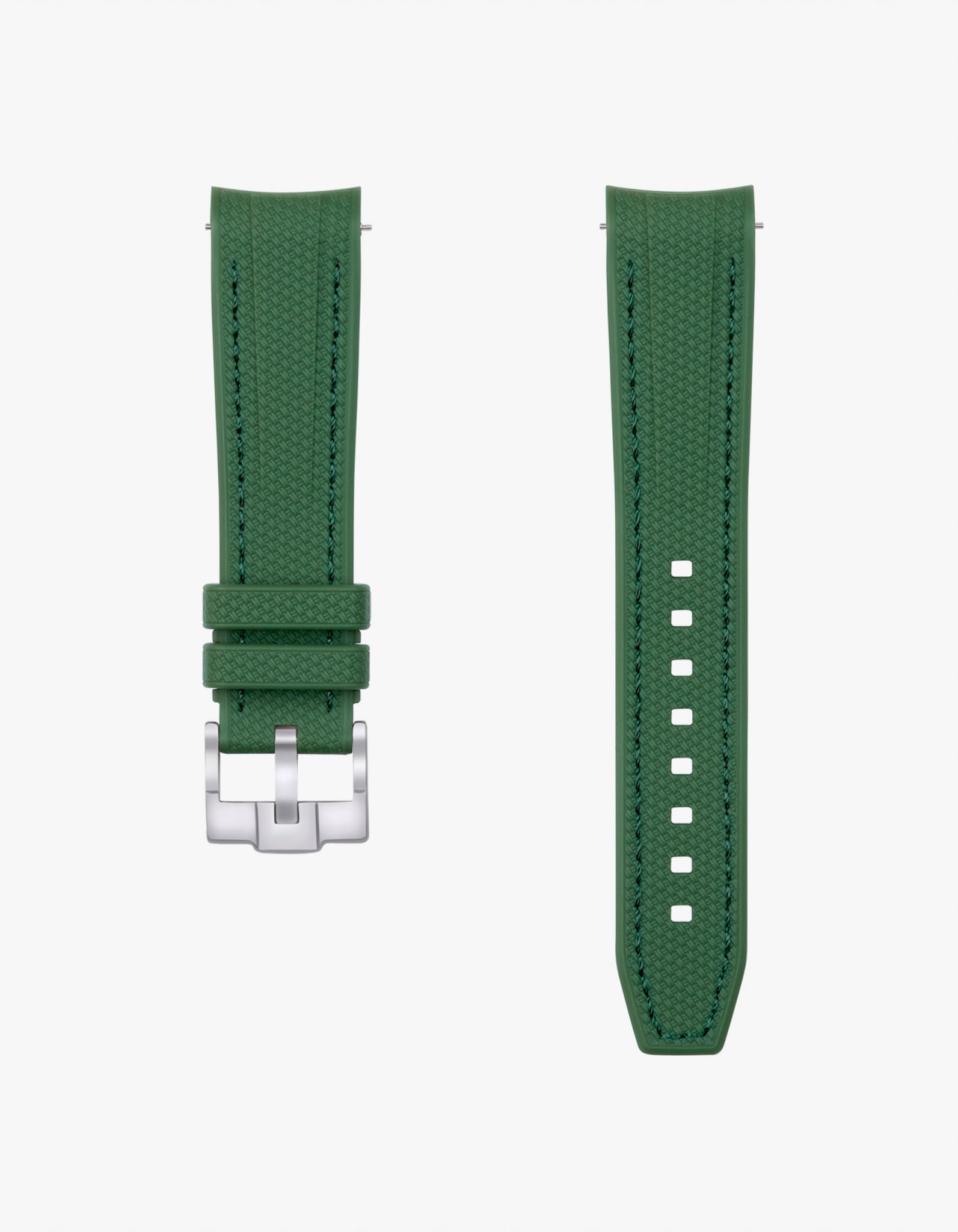 green vertech rubber strap for Omega X Swatch MoonPhase New Moon