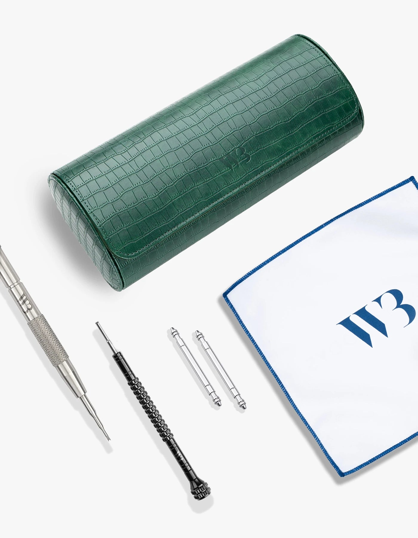 Black Month Kit – Green 3 Slot Watch Roll Edition