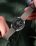 Grey Epsom Leather Strap 17mm - 21mm - Wristbuddys