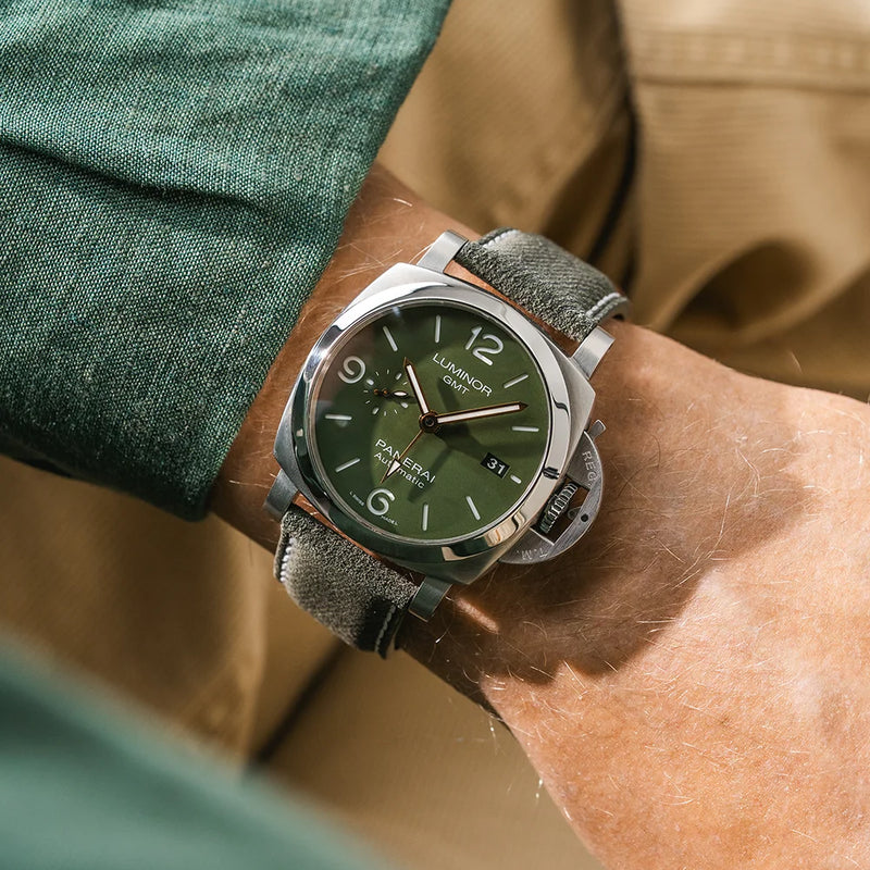 PANERAI レザーベルト 24mm/22mm Military Green Denim Strap for Panerai 22mm-24mm