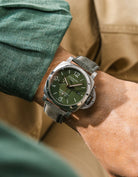Military Green Denim Strap for Panerai wrist shot