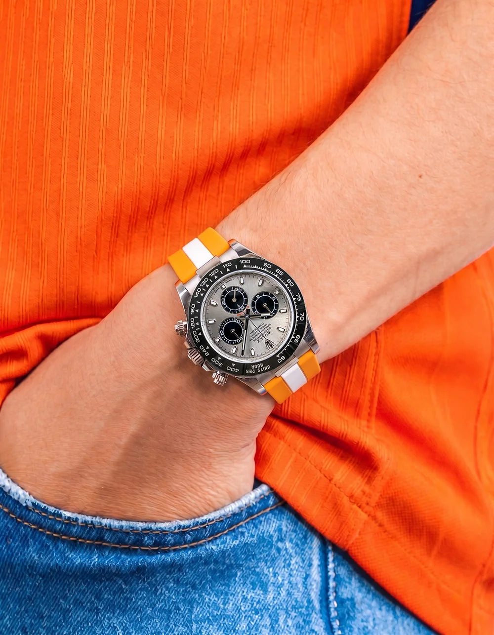 Netherlands Flag Watch Strap orange football watch strap