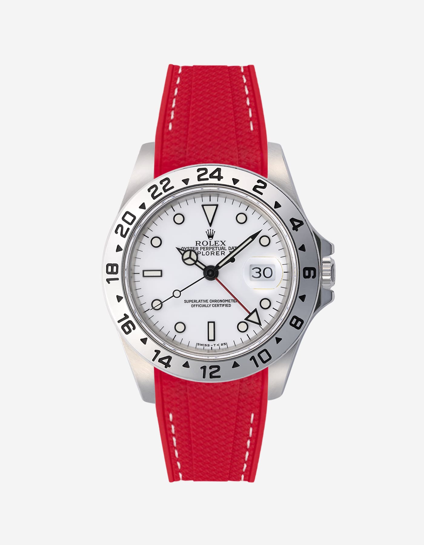 Rubber Strap Rolex Explorer Orange Hand Rolex Explorer II Orange