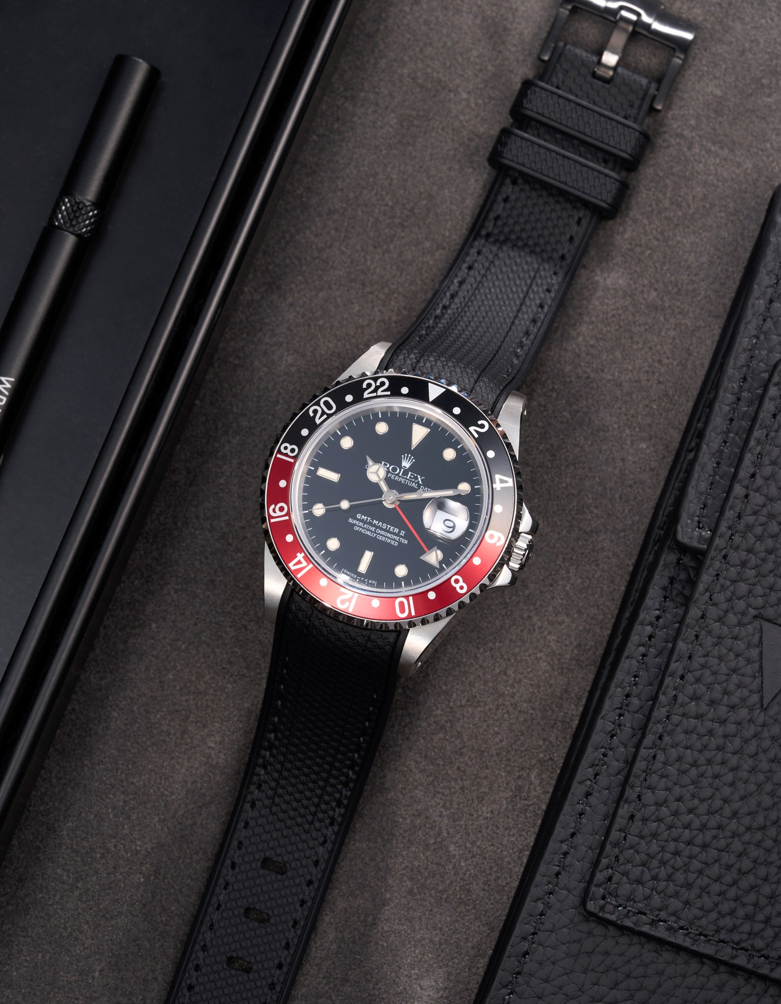 Premium Rubber Strap for Rolex GMT Master II 16710 Coke - Wristbuddys