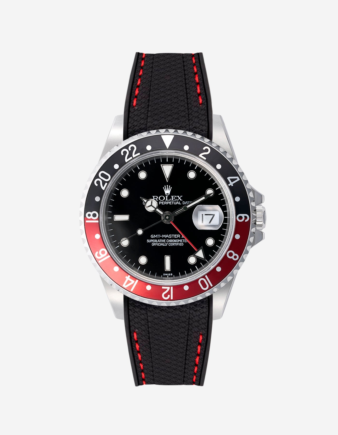 Premium Rubber Strap for Rolex GMT Master II 16710 Coke - Wristbuddys