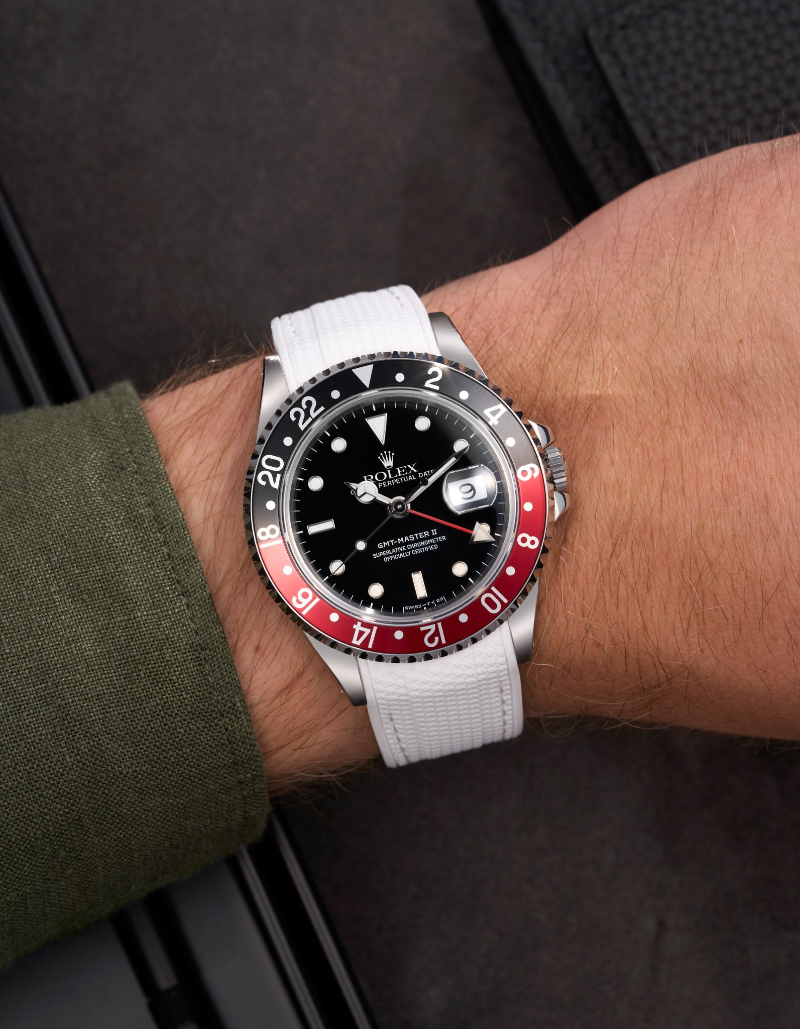 Premium Rubber Strap for Rolex GMT Master II 16710 Coke - Wristbuddys