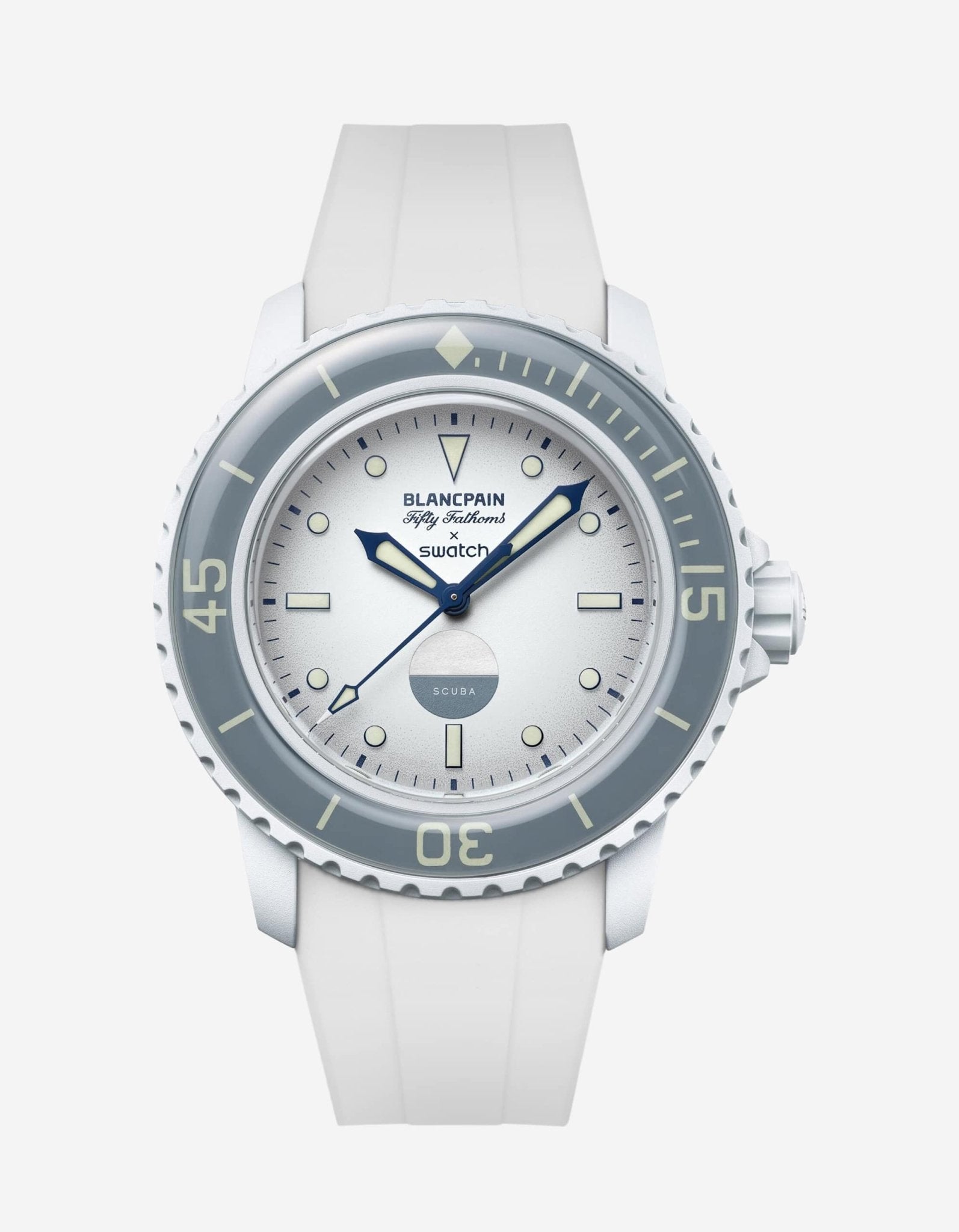 Rubber Strap for Blancpain X Swatch Antarctic Ocean - Wristbuddys