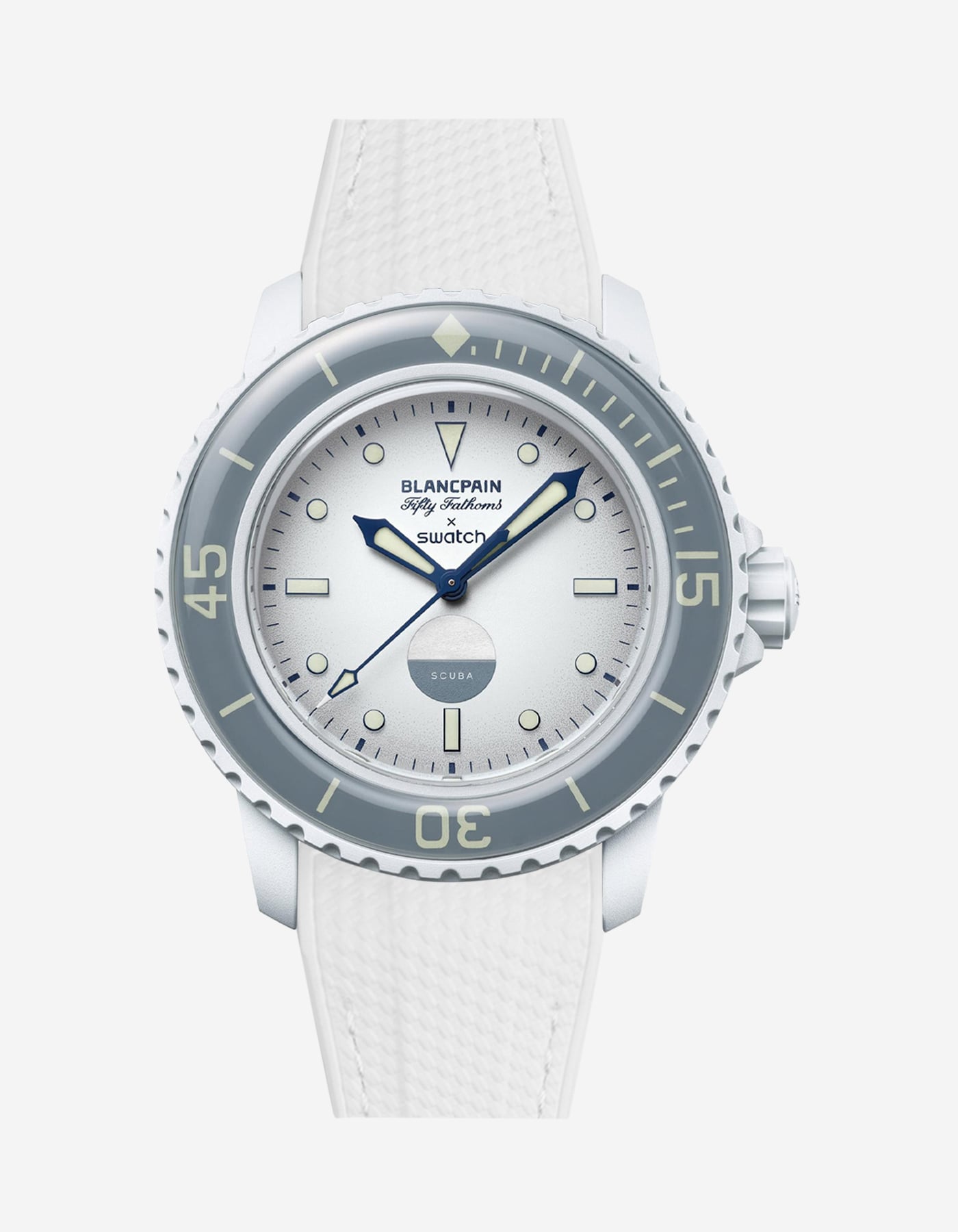 Rubber Strap for Blancpain X Swatch Antarctic Ocean - Wristbuddys