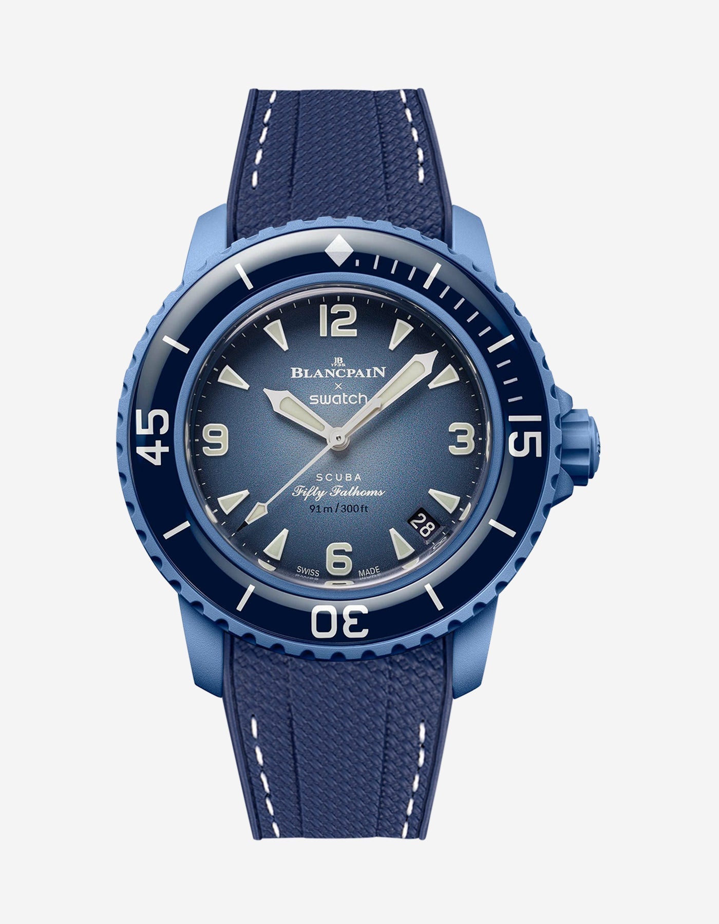 Rubber Strap for Blancpain X Swatch Atlantic Ocean - Wristbuddys