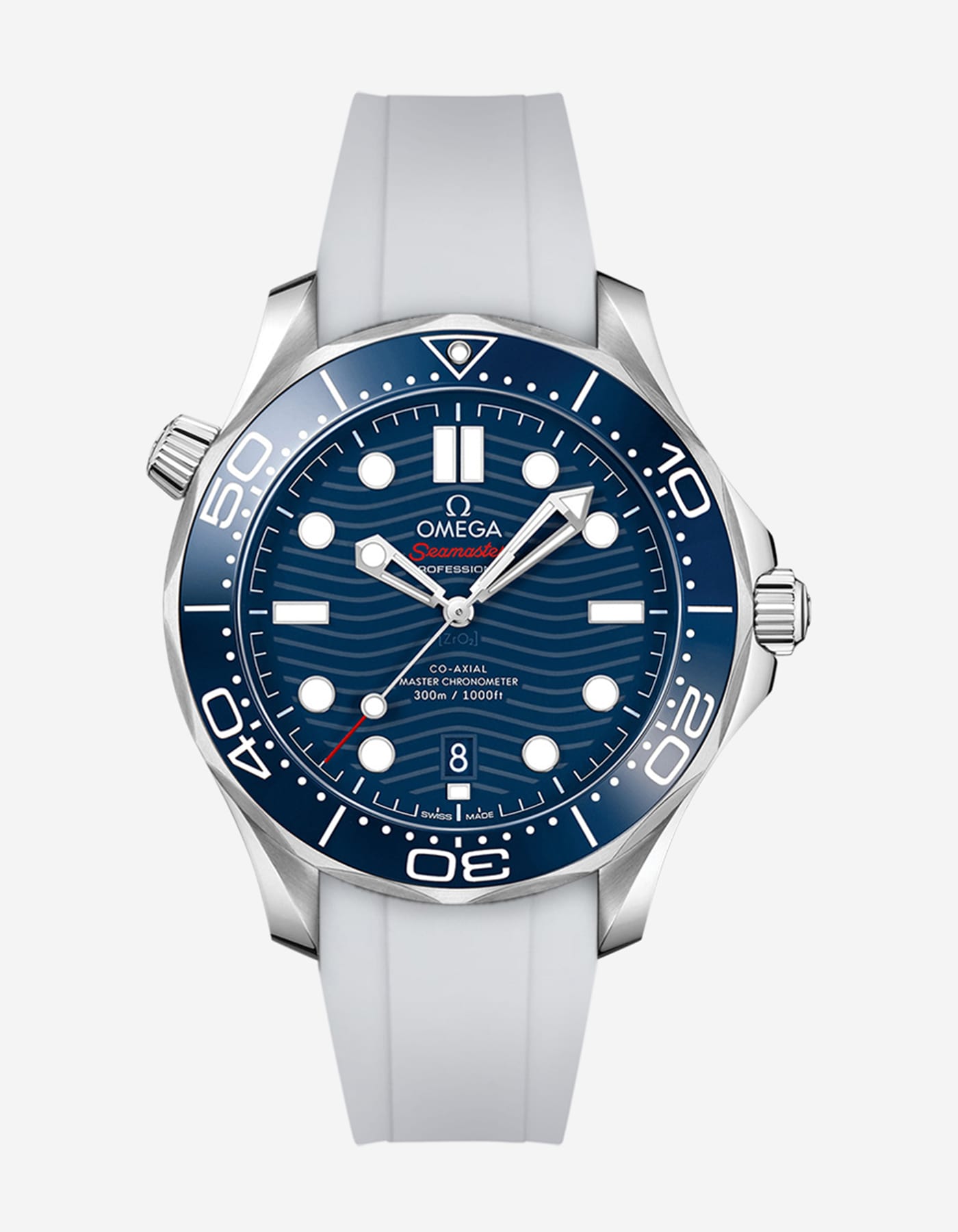 Rubber Strap for Omega Seamaster Diver 300 42mm Blue - Wristbuddys