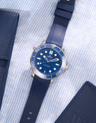 Rubber Strap for Omega Seamaster Diver 300 42mm Blue - Wristbuddys