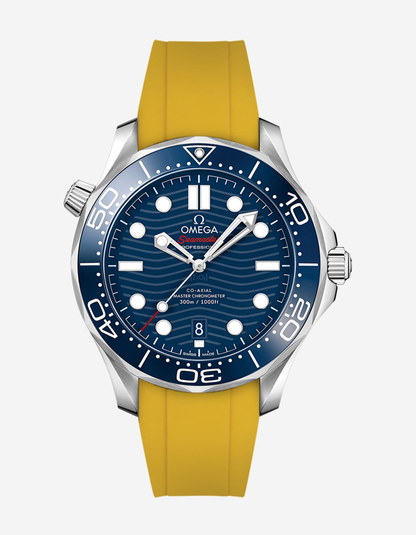 Rubber Strap for Omega Seamaster Diver 300 42mm Blue - Wristbuddys