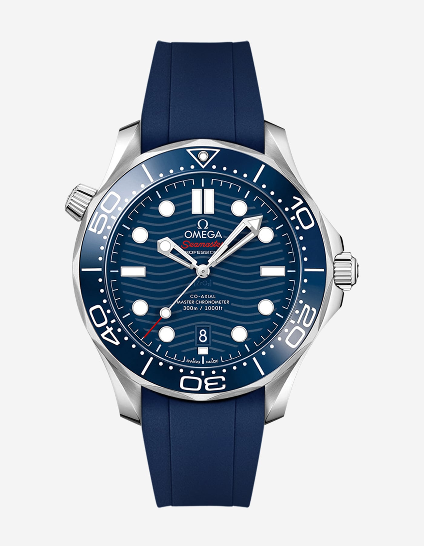 Rubber Strap for Omega Seamaster Diver 300 42mm Blue - Wristbuddys