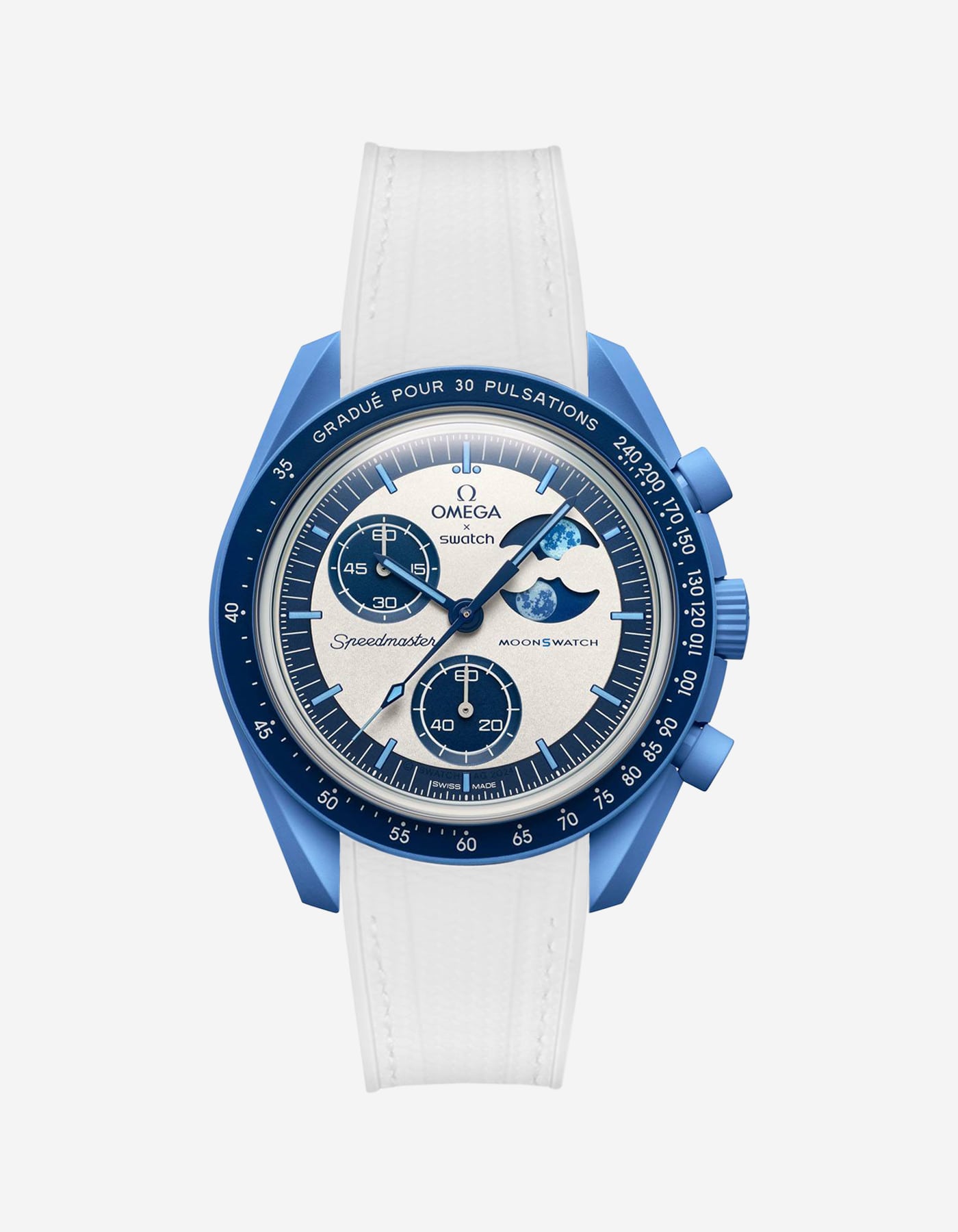 Rubber Strap for Omega X Swatch MoonSwatch Mission to the Super Blue Moonphase - Wristbuddys