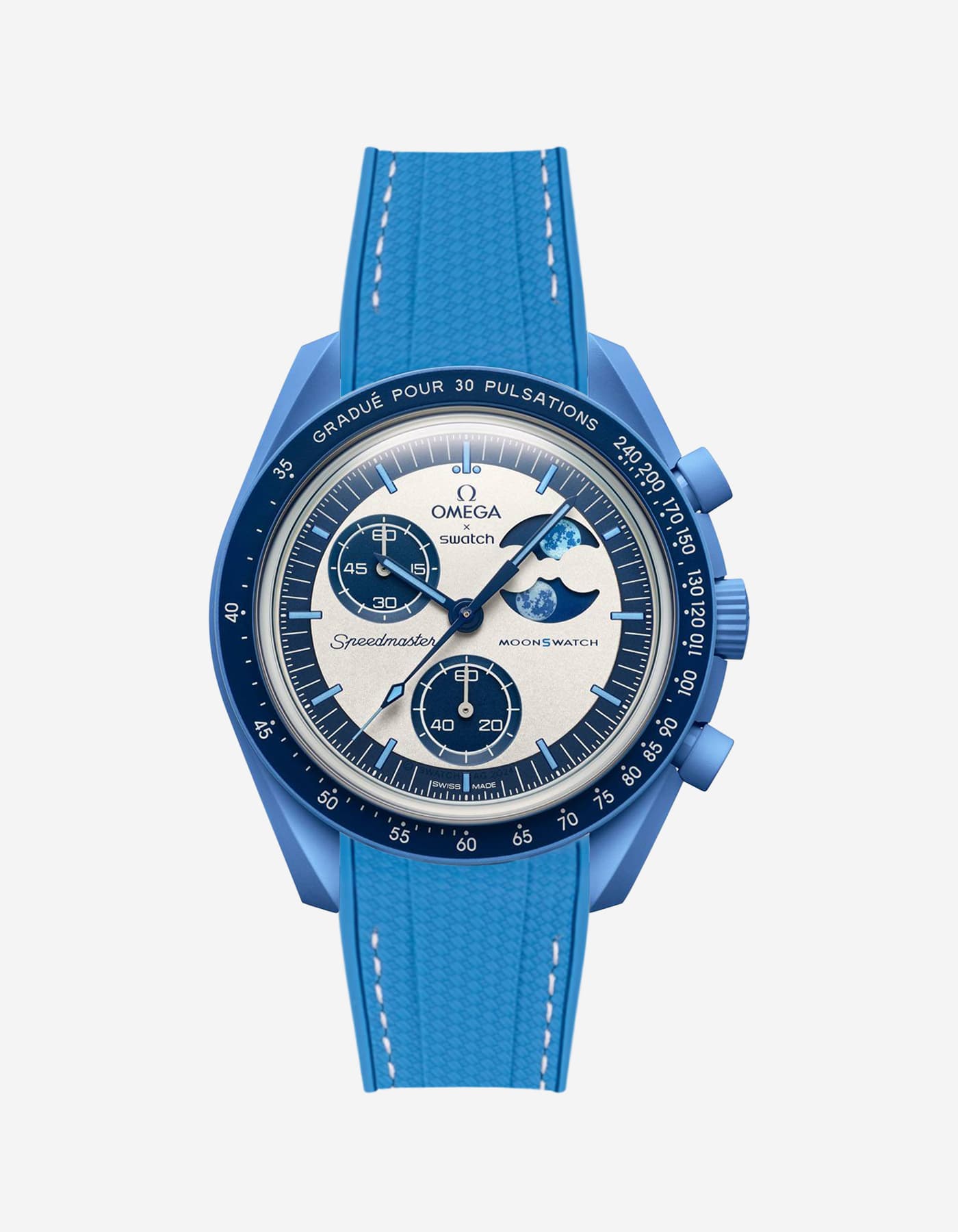 Rubber Strap for Omega X Swatch MoonSwatch Mission to the Super Blue Moonphase - Wristbuddys