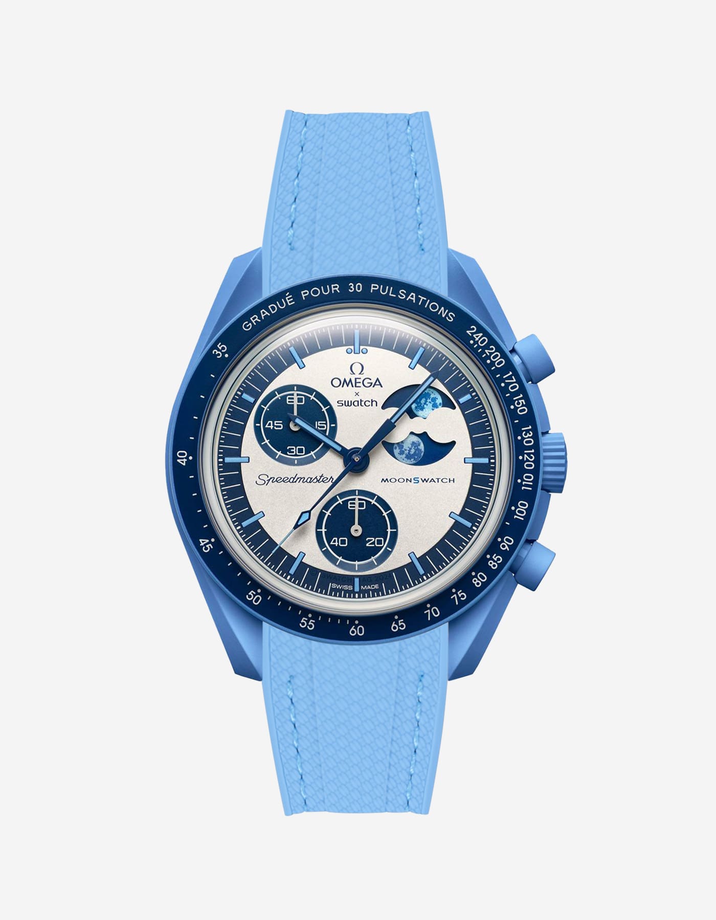 Rubber Strap for Omega X Swatch MoonSwatch Mission to the Super Blue Moonphase - Wristbuddys