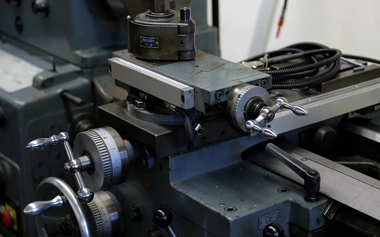 Industrial machine used in the Wristbuddys rubber strap production process for injection molding and heat pressing