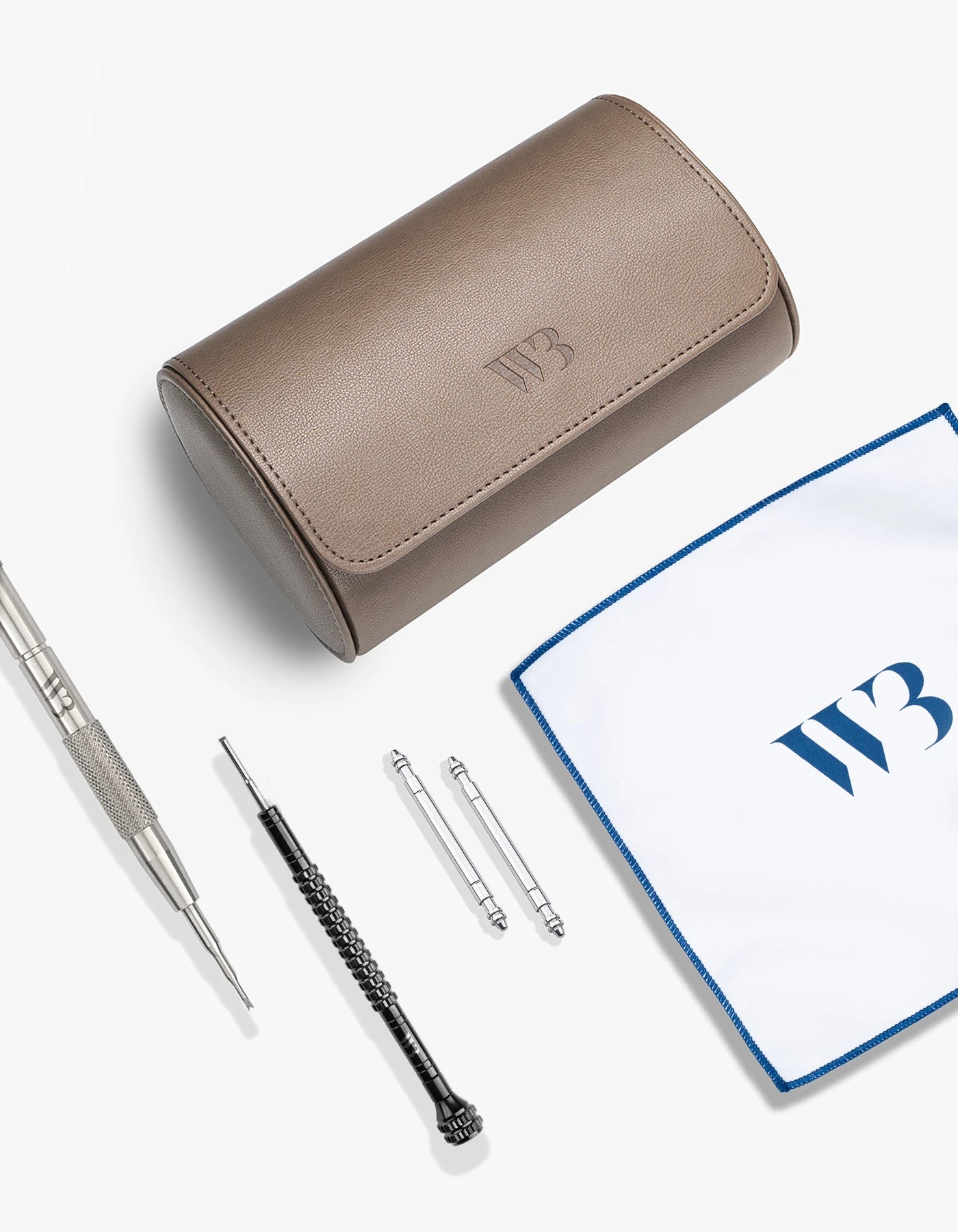 Black Month Kit – Taupe 2 Slot Watch Roll Edition