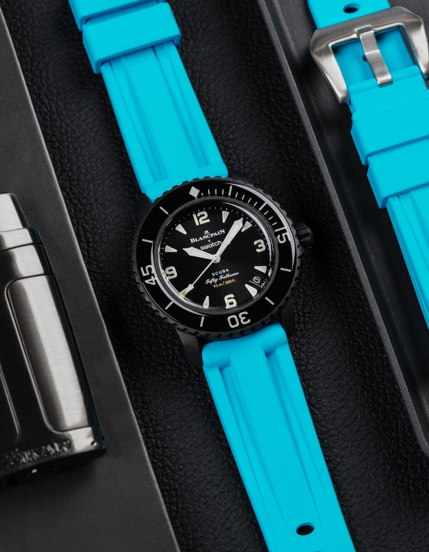 Turquoise Universal FKM Rubber Strap 20mm - 24mm - Wristbuddys