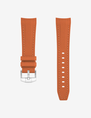 Curved Rubber Strap for Blancpain X Swatch - Arctic Red, product image