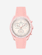 Omega X Swatch MoonSwatch Venus watch with a detailed face on a white background