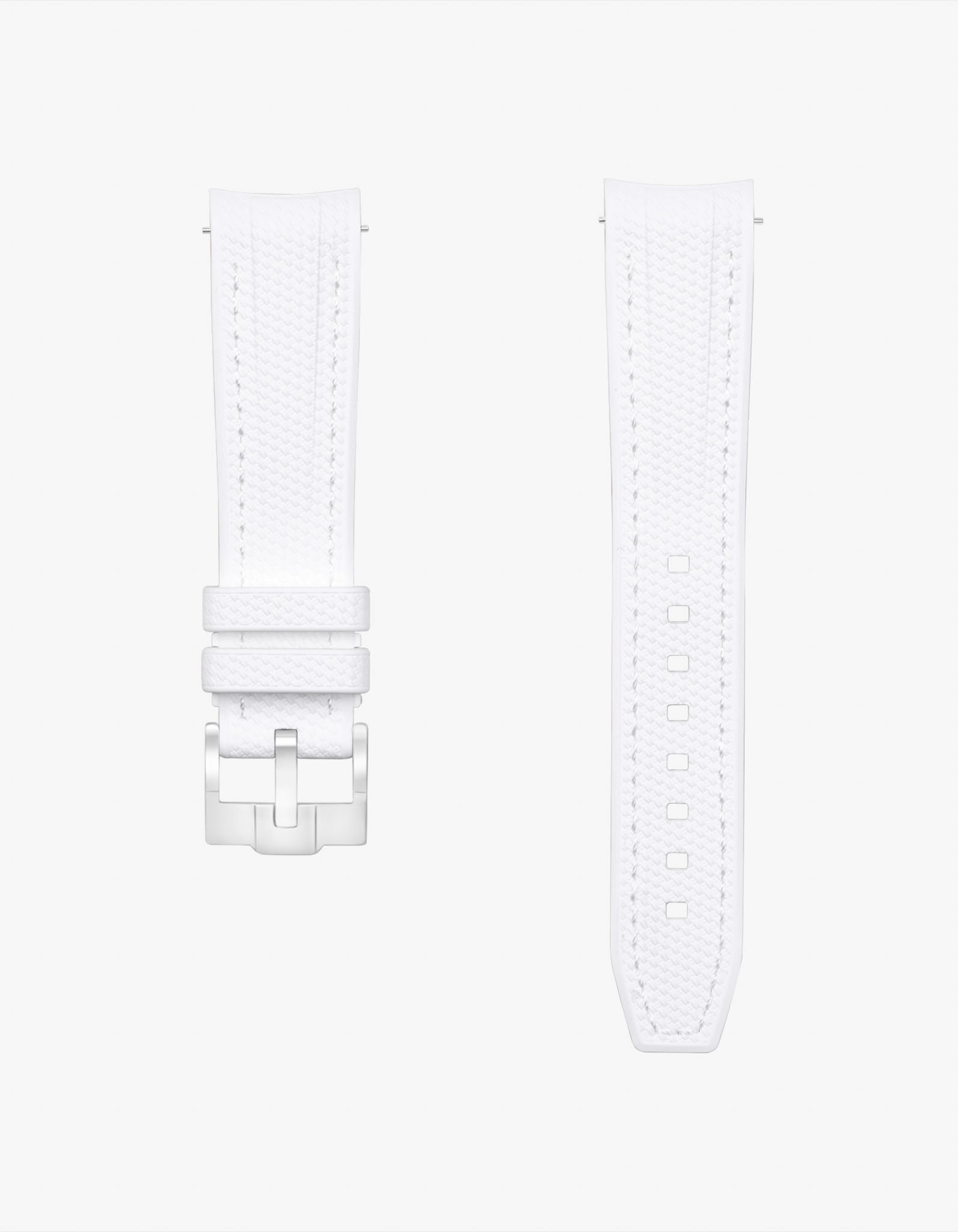 vertech white rubber strap for omega swatch moonswatch 


