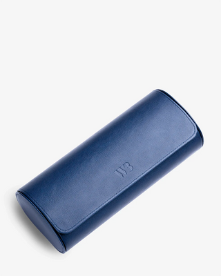 Navy blue watch roll card linking to the Wristbuddys Watch Roll category for premium watch storage.