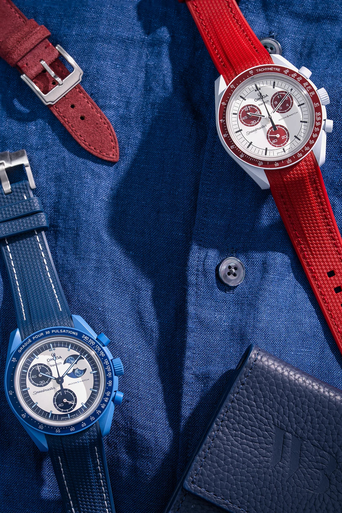 Stylish watch straps in vibrant colors