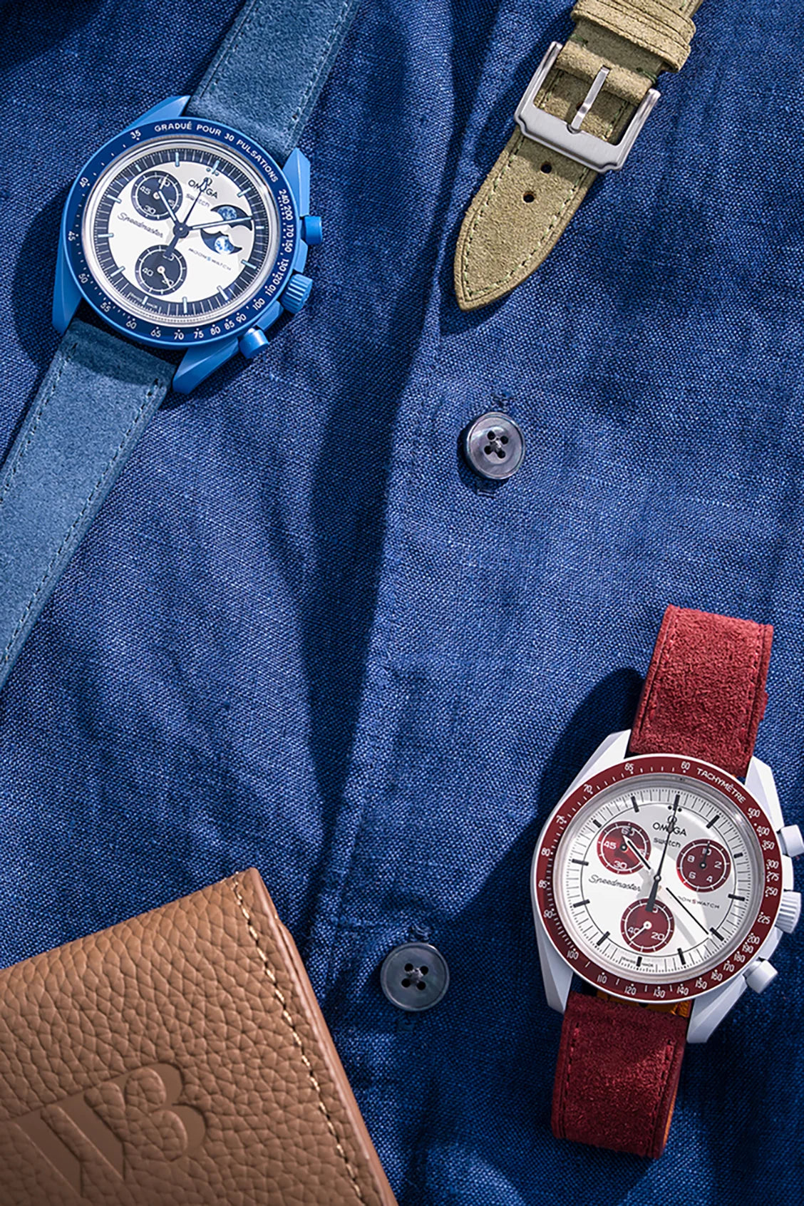 Stylish watch straps in bold colors
