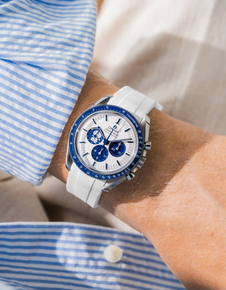 Rubber Strap for Omega Speedmaster “Silver Snoopy Award”