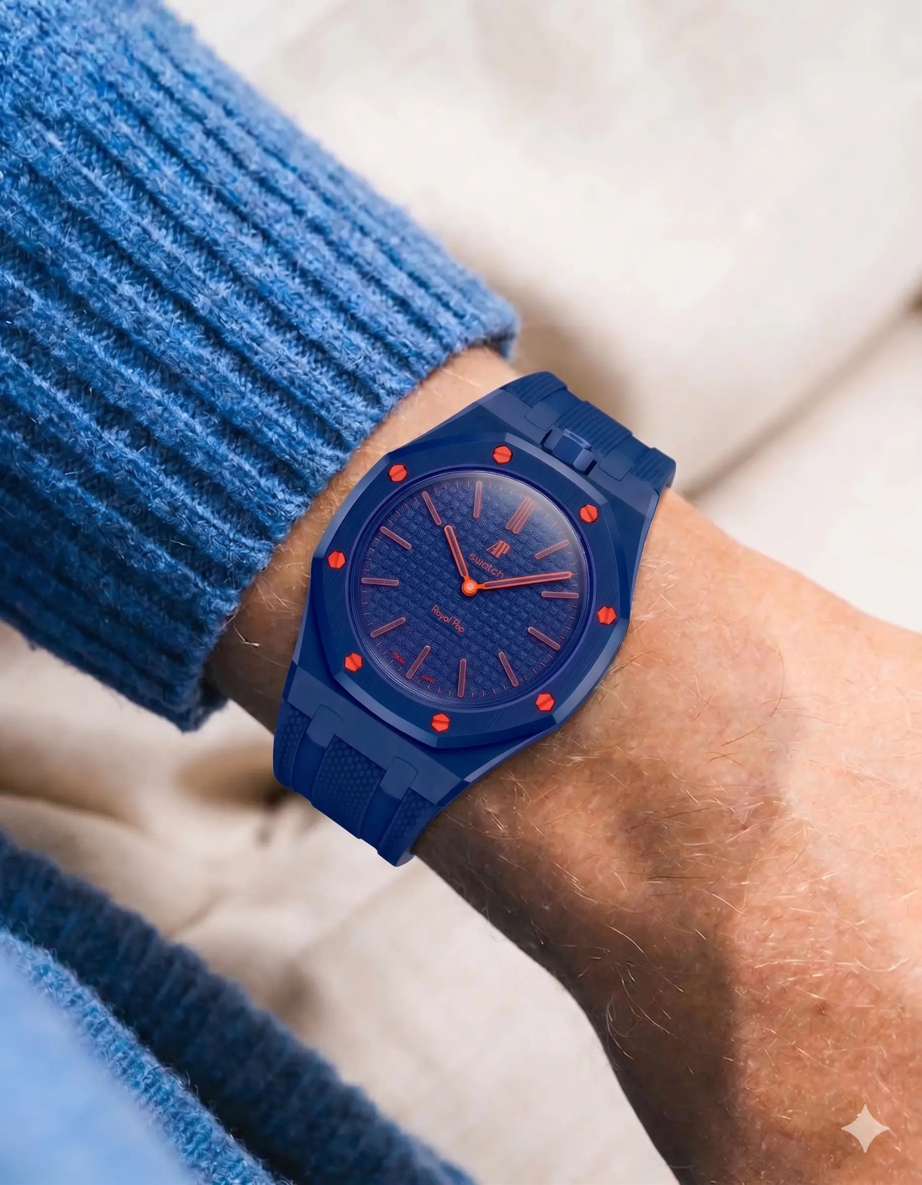 Rubber Strap For AP x Swatch Royal Pop Orenji Hachi – Wristbuddys
