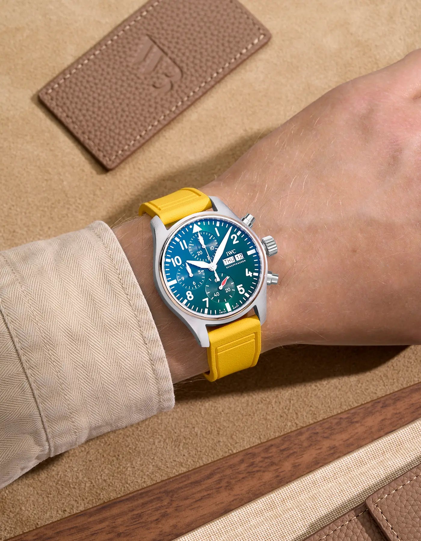 IWC watch with rubber strap – lightweight and flexible design for active lifestyles